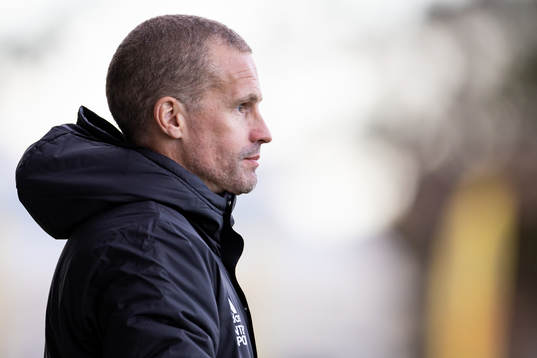 Falkenbergs tränare Christoffer Andersson