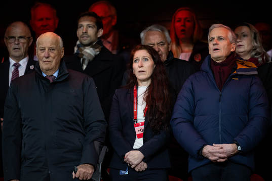 King Harald V of Norway, Lise Klaveness, president of the