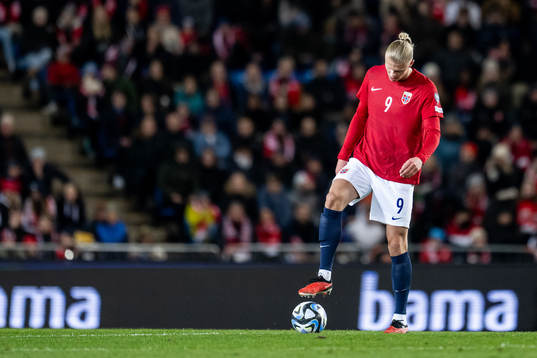Erling Braut Haaland of Norway looks dejected