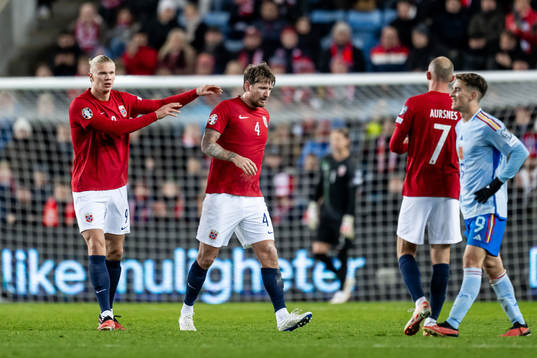Erling Braut Haaland and Stefan Strandberg of Norway