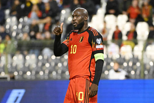 Romelu Lukaku of Belgium pictured