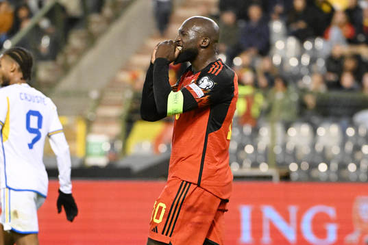 Romelu Lukaku of Belgium pictured