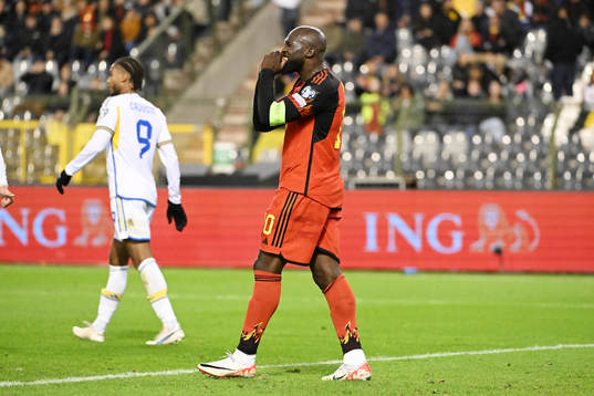 Romelu Lukaku of Belgium pictured