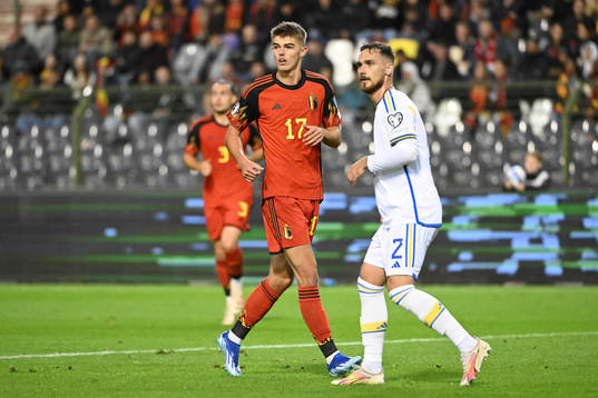 Charles De Ketelaere of Belgium pictured with Linus