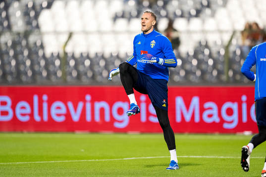 Goalkeeper Robin Olsen of Sweden