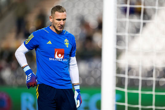 Goalkeeper Robin Olsen of Sweden