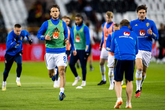 Albin Ekdal and Victor Nilsson Lindelöf of Sweden