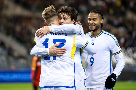 Viktor Gyökeres, Victor Nilsson Lindelöf and Jens Cajuste