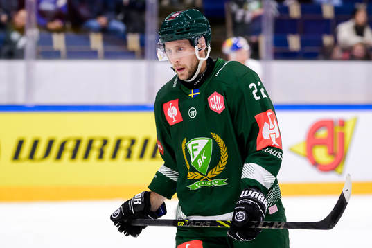 Per Åslund of Färjestad looks dejected