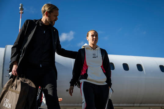 CEO Marcus Jodin and Marika Bergman Lundin of Häcken