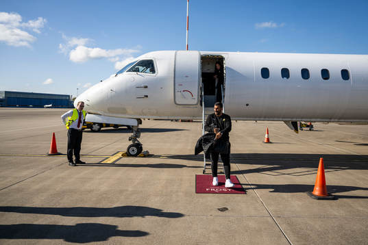 Head coach Mak Lind of Häcken arrives at