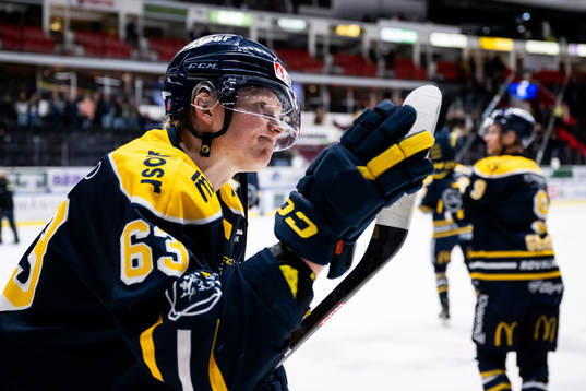 Södertäljes Julius Bergman jublar