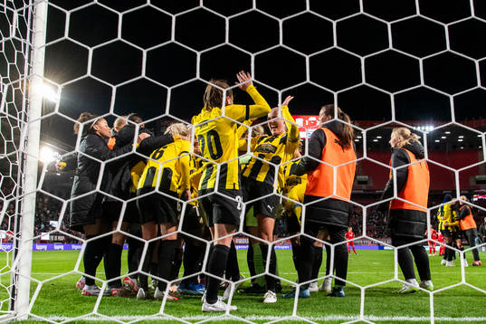 Players of Häcken celebrate