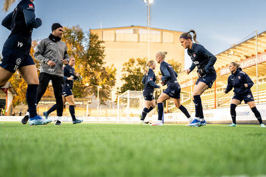 Caroline Seger and Olivia Schough of Rosengård