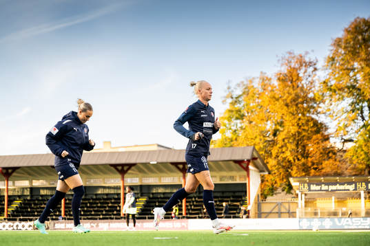 Emma Jansson and Caroline Seger of Rosengård