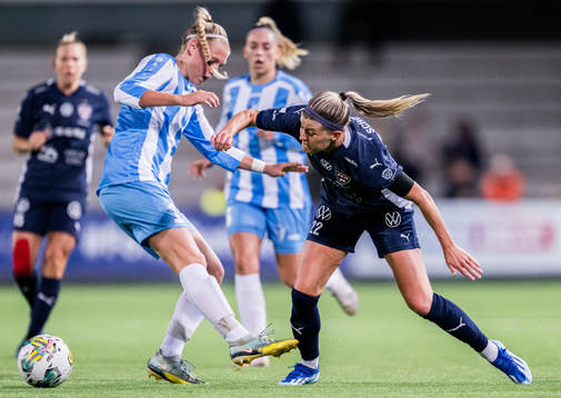 Aleksandra Gajic of Spartak Subotica and Olivia Schough of