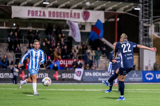 Olivia Schough of Rosengård scores the 3-0 goal