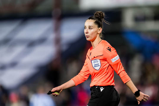 During the UEFA Women's Champions League qualifying match