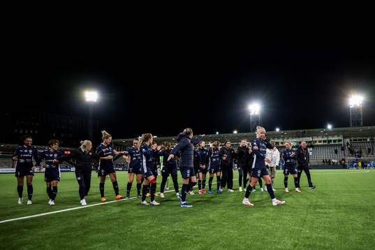 Players of Rosengård celebrate