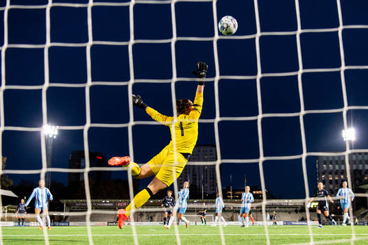 Mai Kadowaki of Rosengård scores the 1-0 gaol against