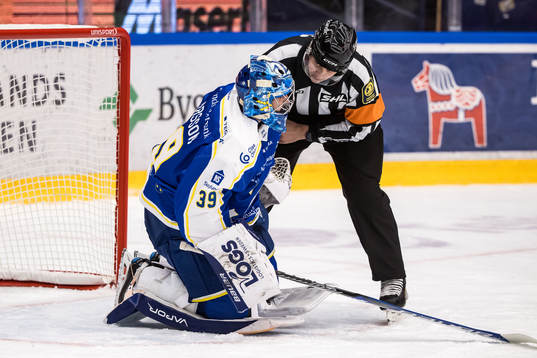 Leksands målvakt Filip Larsson