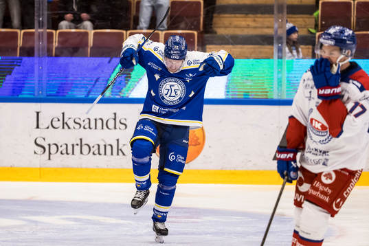 Leksands Kalle Östman jublar