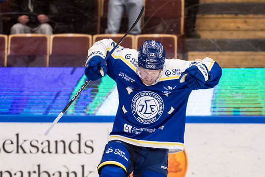 Leksands Kalle Östman jublar