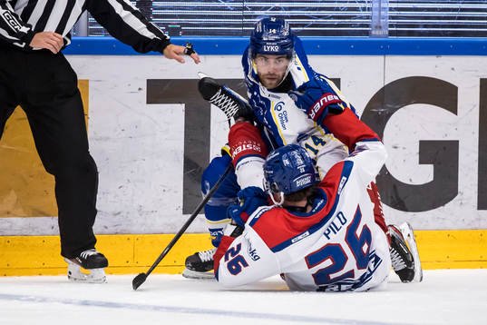 Leksands Oskar Lang och Oskarshamns Lukas Pilö