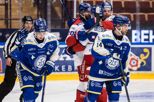 Leksands Felix Unger Sörum och Oskar Lang deppar