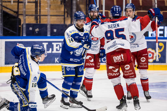Leksands Felix Unger Sörum och Oskar Lang deppar