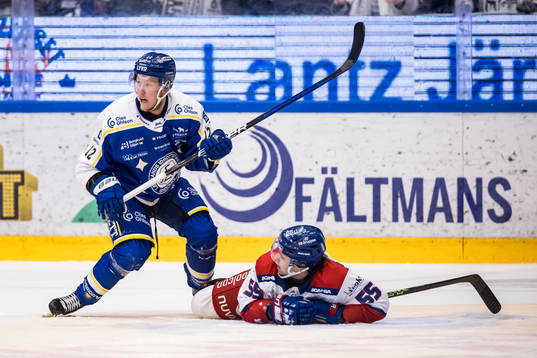 Leksands Kalle Östman och Oskarshamns David Quenneville