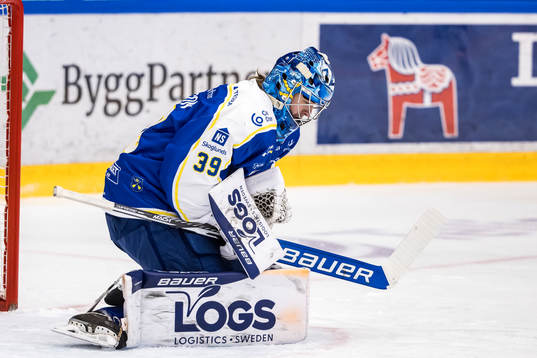 Leksands målvakt Filip Larsson