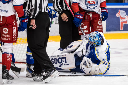 Leksands målvakt Filip Larsson