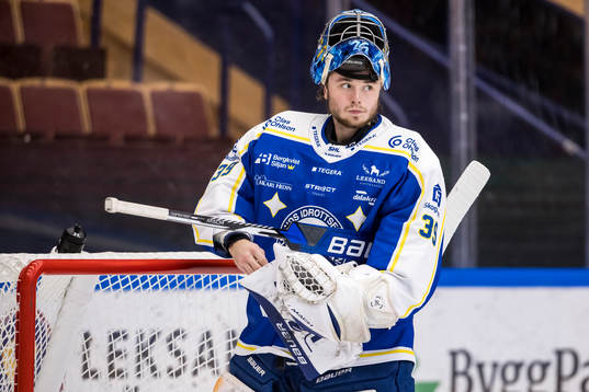Leksands målvakt Filip Larsson