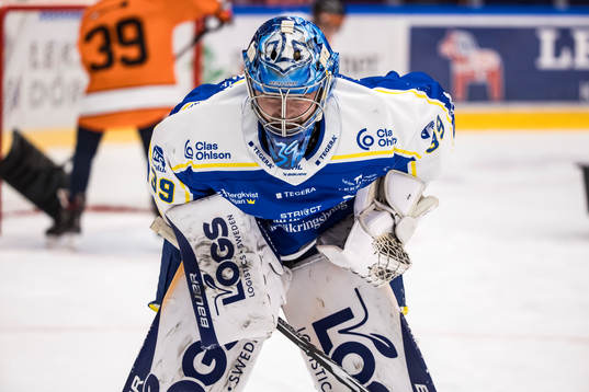Leksands målvakt Filip Larsson