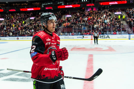 Malmö Redhawks Janne Kuokkanen jublar