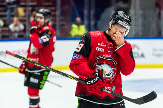Malmö Redhawks Jakub Galvas deppar