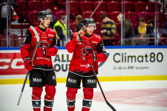 Malmö Redhawks William Von Barnekow och Matias Lassen