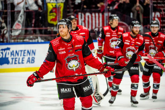 Malmö Redhawks Matias Lassen deppar