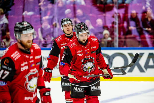Malmö Redhawks Alan Quine deppar med lagkamraterna