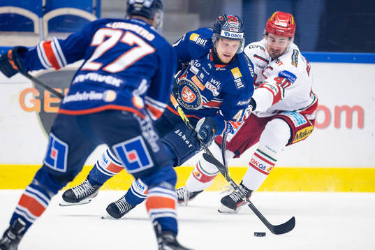 Växjös Ludvig Nilsson och MoDos David Bernhardt