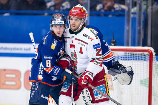 Växjös Zachary Giuttari och MoDos Josh Dickinson