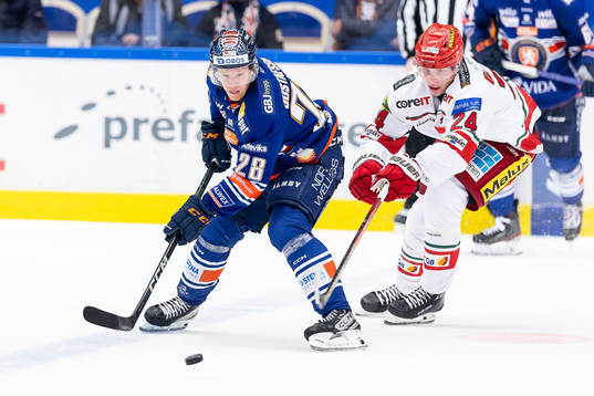Växjös Hugo Gustafsson och MoDos Erik Walli Walterholm