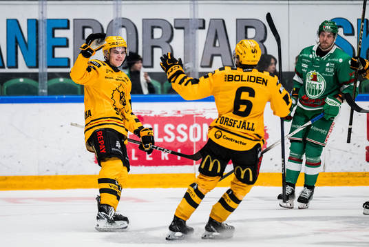 Skellefteås Axel Sandin Pellikka jublar