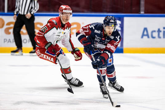Frölundas Gustav Rydahl och Linköpings Taylor Leier