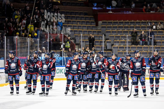 Linköpings spelare jublar