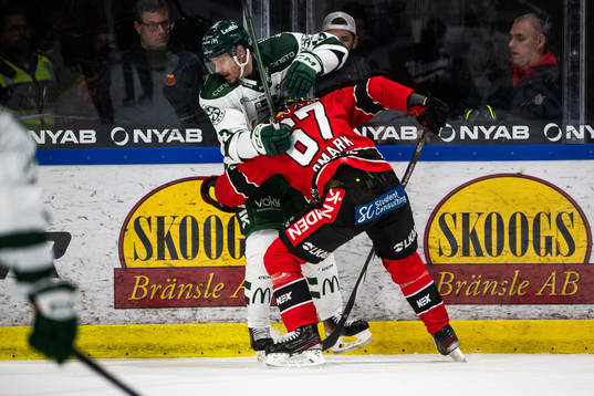 Färjestads Joel Kellman och Luleås Linus Omark