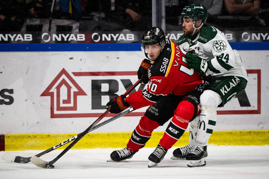 Luleås David Lilja och Färjestads Jonathan Andersson