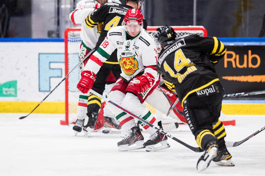 Moras Henrik Eriksson täcker skott från AIKs Oscar Öhman