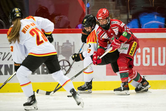 Modos Lauren Bellefontaine och Brynäs Hanna Thuvik